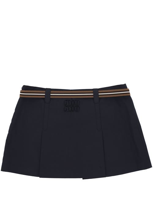 Oxford blue skirt MIU MIU | MG2406S-OOO12NSF0008